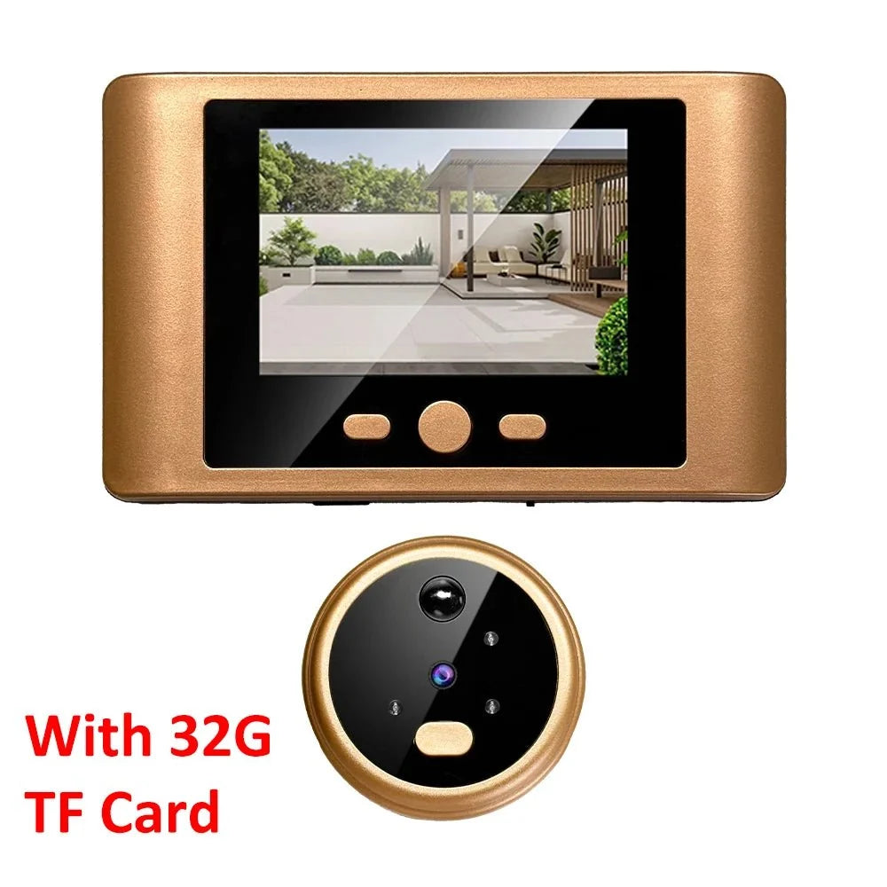 2.8 Inch LCD Peephole Door Camera With IR Night Vision - stepyours.com