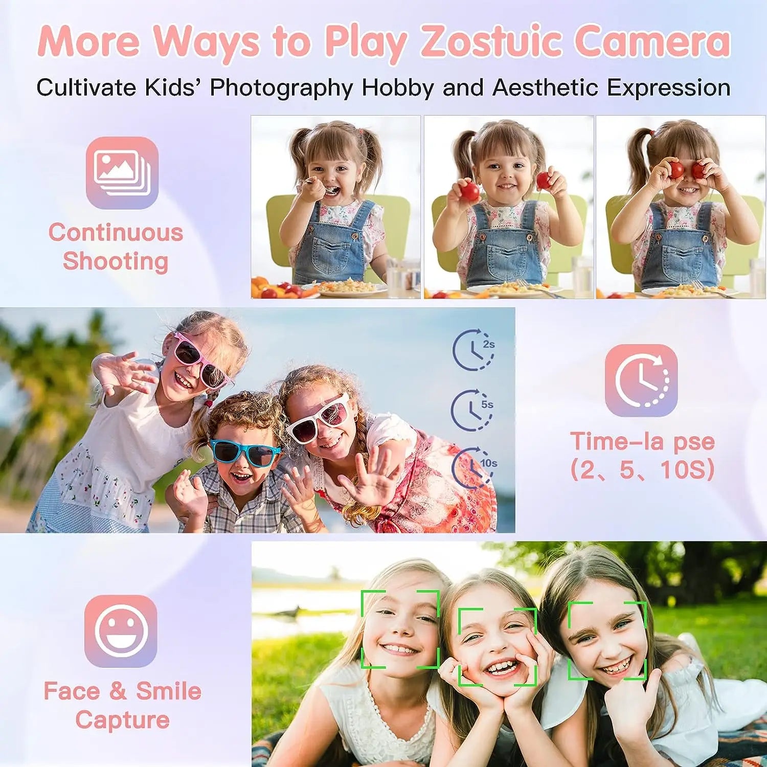 Kids Digital Camera Camcorder 16x Zoom 1080P 44MP for Beginners - stepyours.com