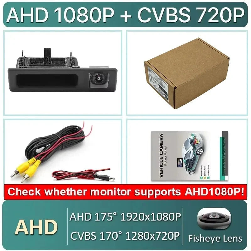 GreenYi 170 Degree 1080P HD AHD Night Vision Rear View Camera For BMW 3 Series - stepyours.com