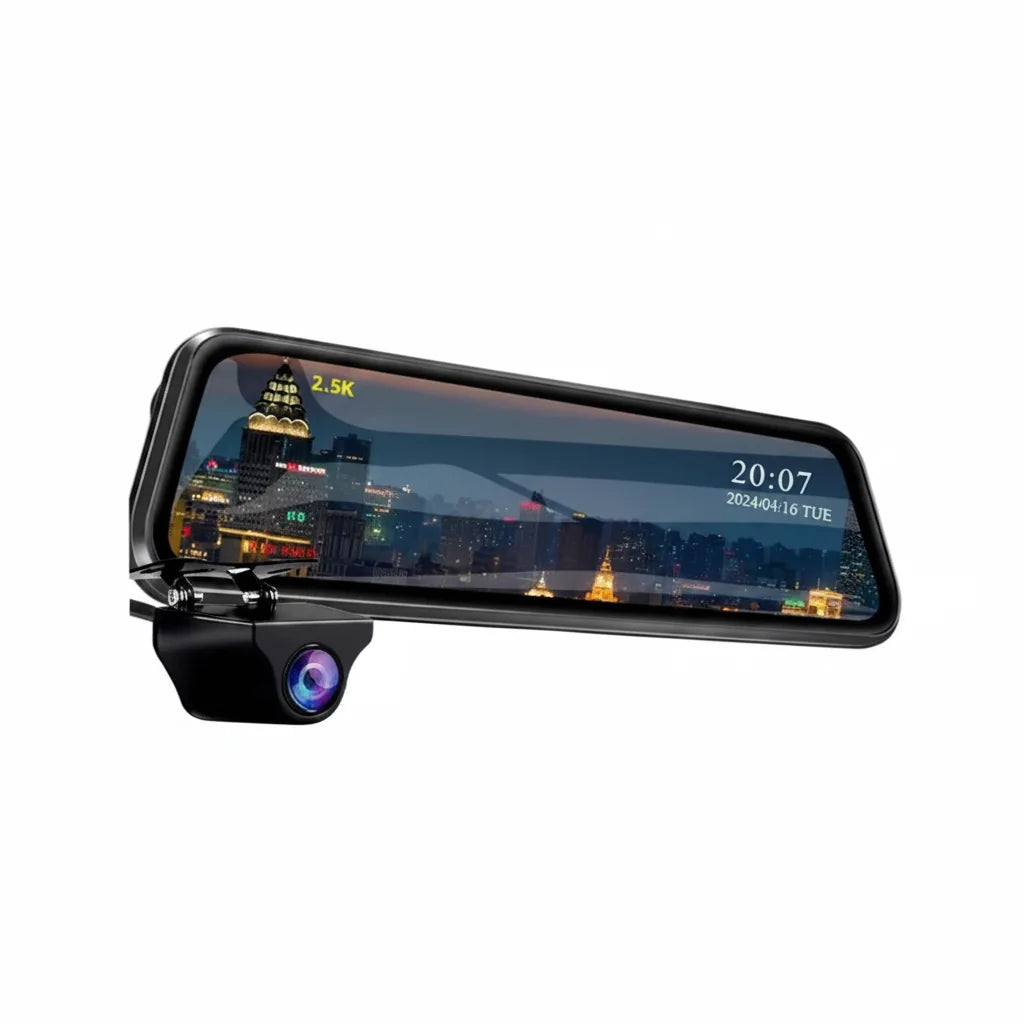 EACE 2.5K Mirror Dash Cam For Car Touch Screen With GPS WiFi 1440P Parking DVR - stepyours.com