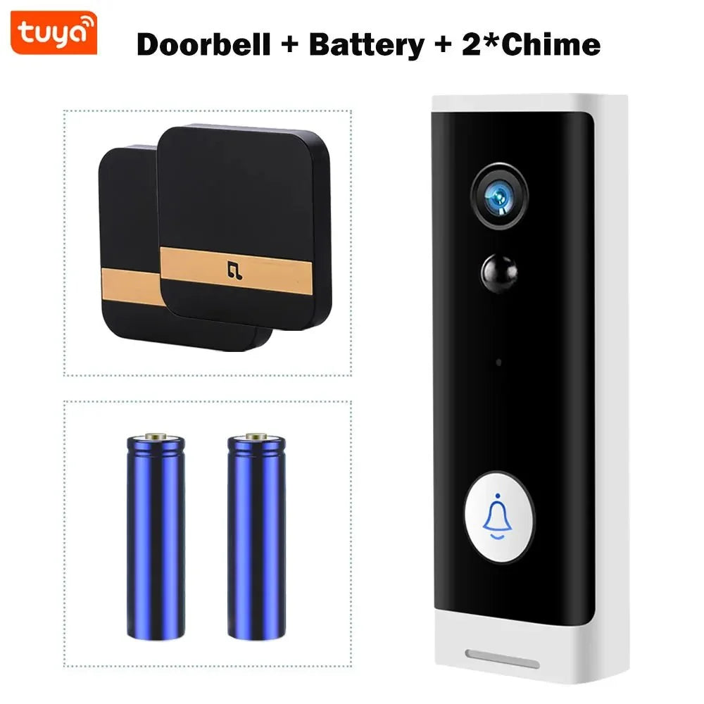 Tuya 1080P WiFi Doorbell Never Miss A Visitor Wireless Alexa - stepyours.com
