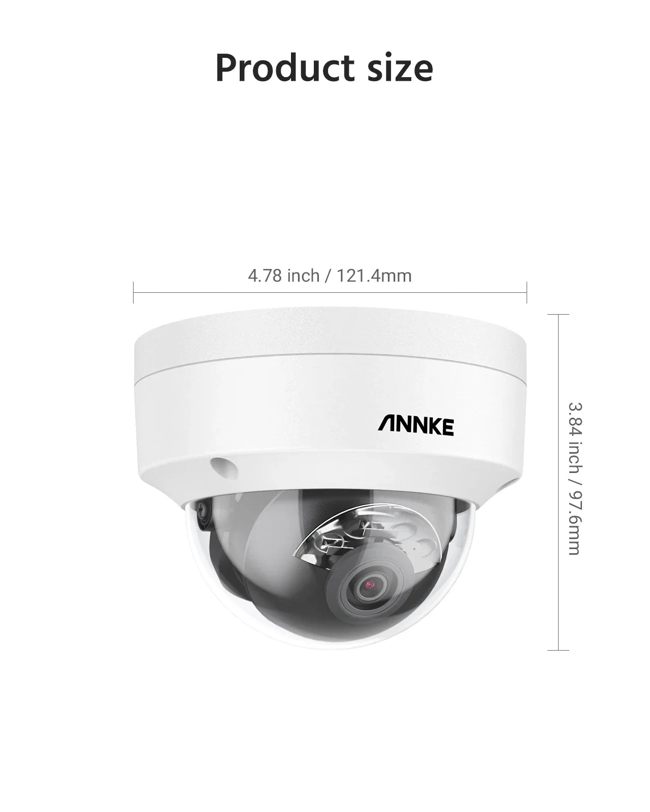 ANNKE 12MP Outdoor Dual Light PoE Security Camera IP67 Night Vision C1200 - stepyours.com