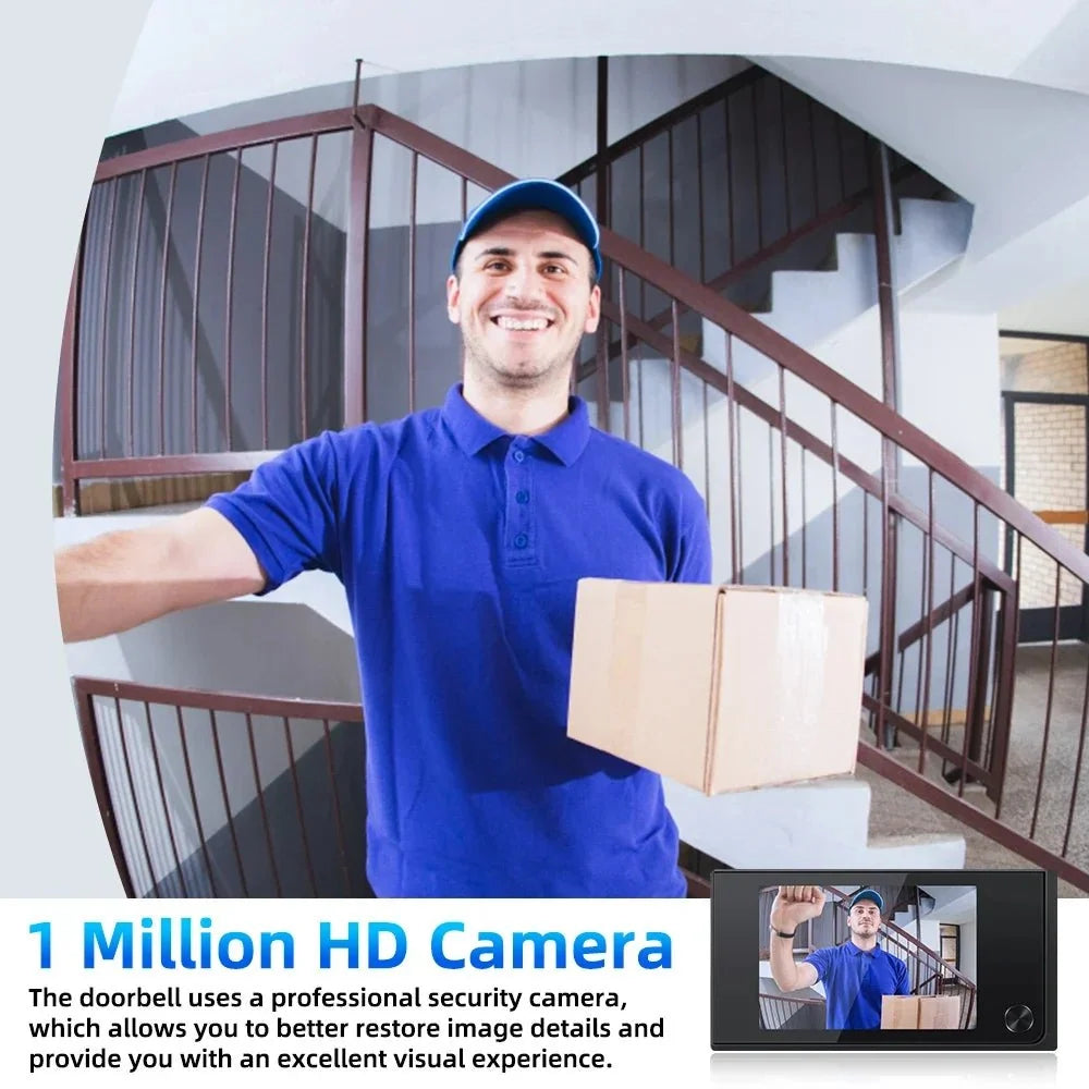Awapow Door Peephole Camera 3.5 Inch LCD Viewer No WiFi - stepyours.com