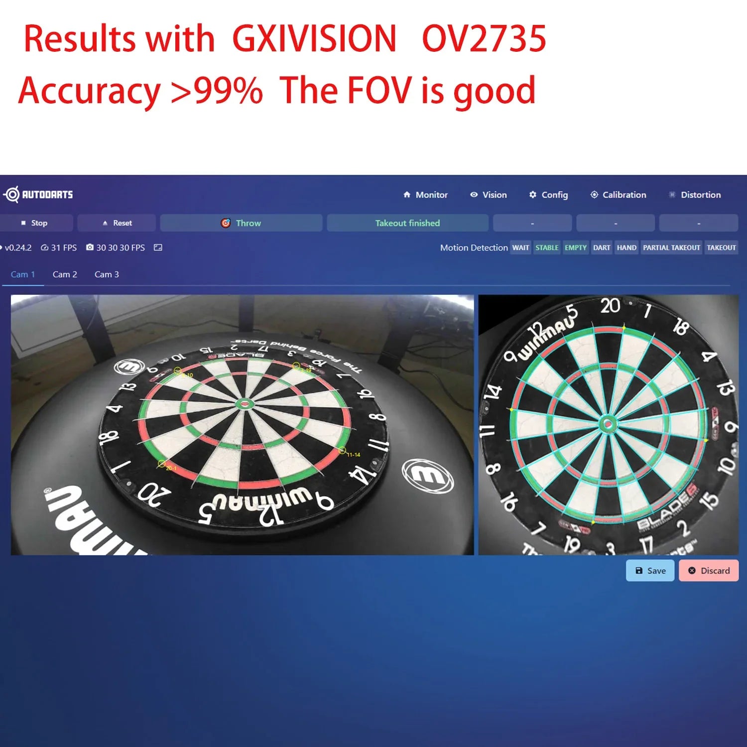 GXIVISION 3 Camera USB Module For Autodarts Scoring Triple Camera No Driver - stepyours.com