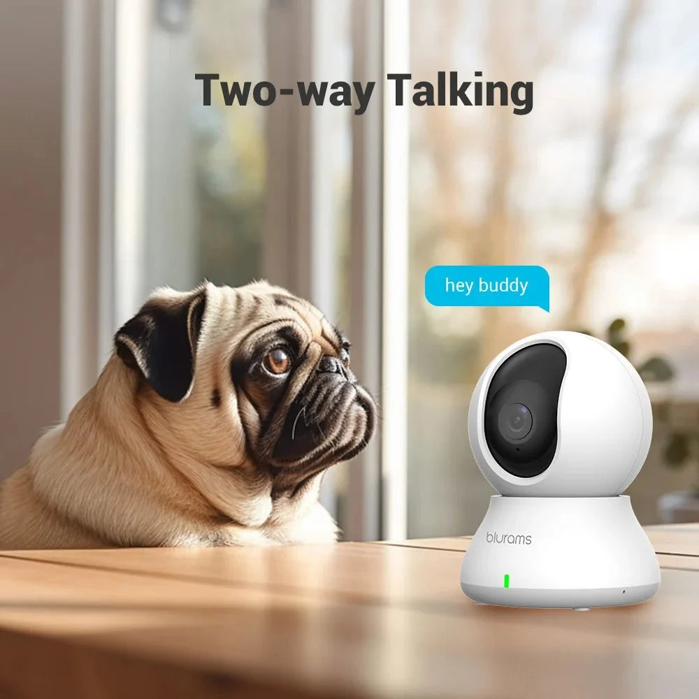 2.4G WiFi Indoor Camera - 2K 360 Degree PTZ With Night Vision And Two Way Talk - stepyours.com