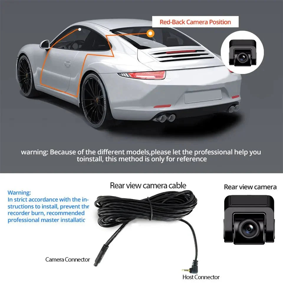 4K Dash Cam GPS WiFi Night Vision Car DVR with Optional Rear Lens - stepyours.com