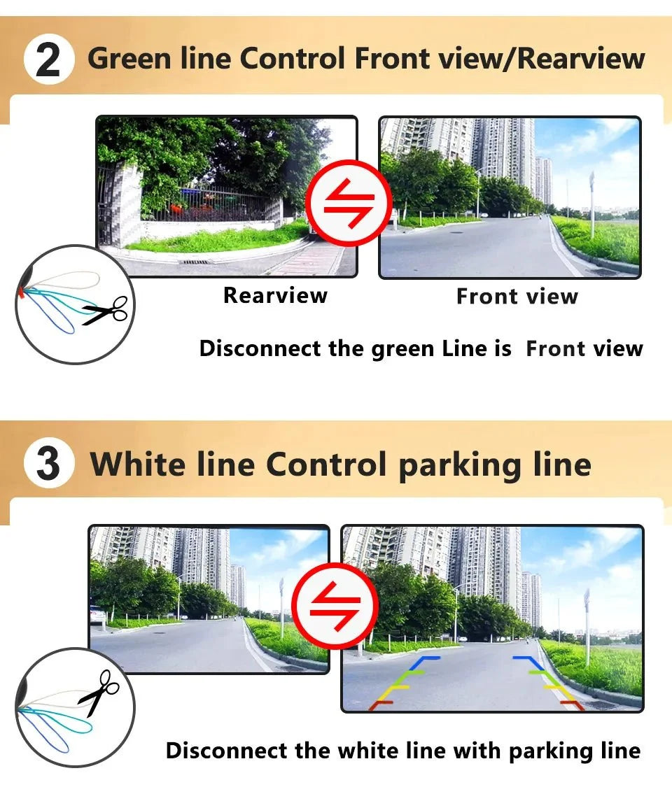 SMARTOUR AHD 1080P Reversing Camera Night Vision CVBS 6M Cable - stepyours.com