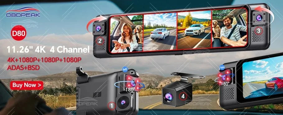 FHD 1080P Car Rear View Camera Waterproof For DVR Dashcam T30 K50 - stepyours.com
