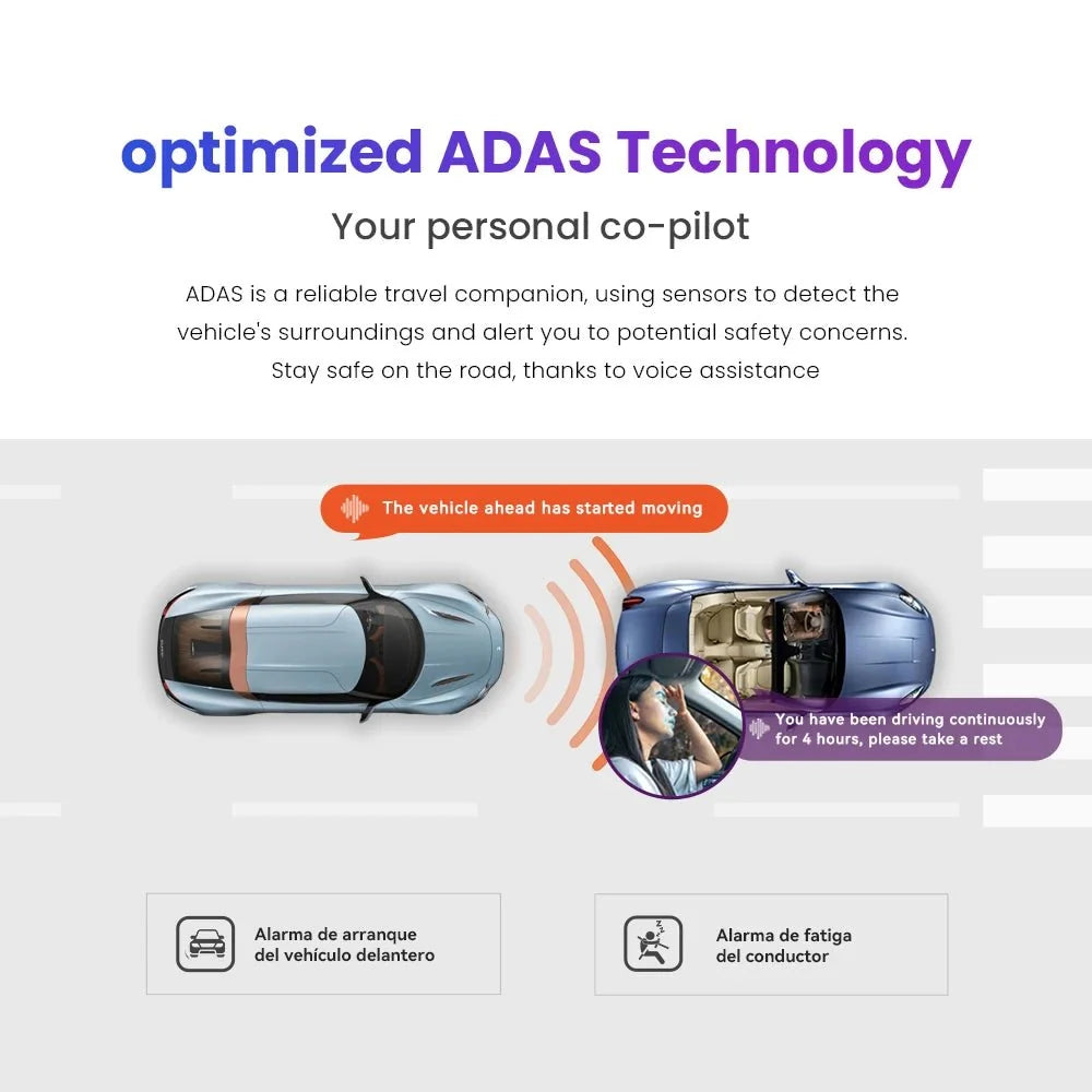 DDPAI N5 Dual Front and Rear Dash Cam 4K Ultra HD GPS ADAS Night Vision - stepyours.com