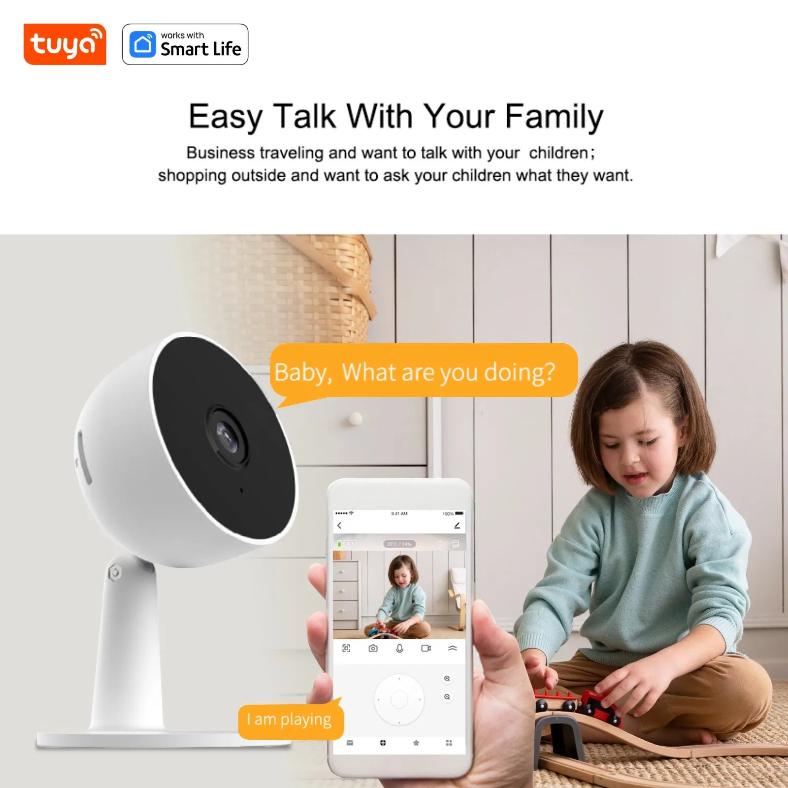 Tuya Smart 3MP Indoor Camera Real Time Alerts 2 Way Audio Human Detection - stepyours.com