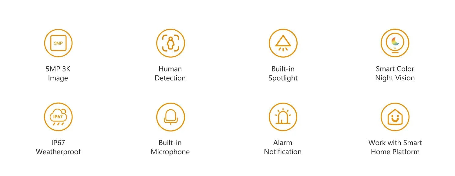 Imou Bullet 2E 5MP Color Night Vision Spotlight Outdoor Camera With Human Detect - stepyours.com