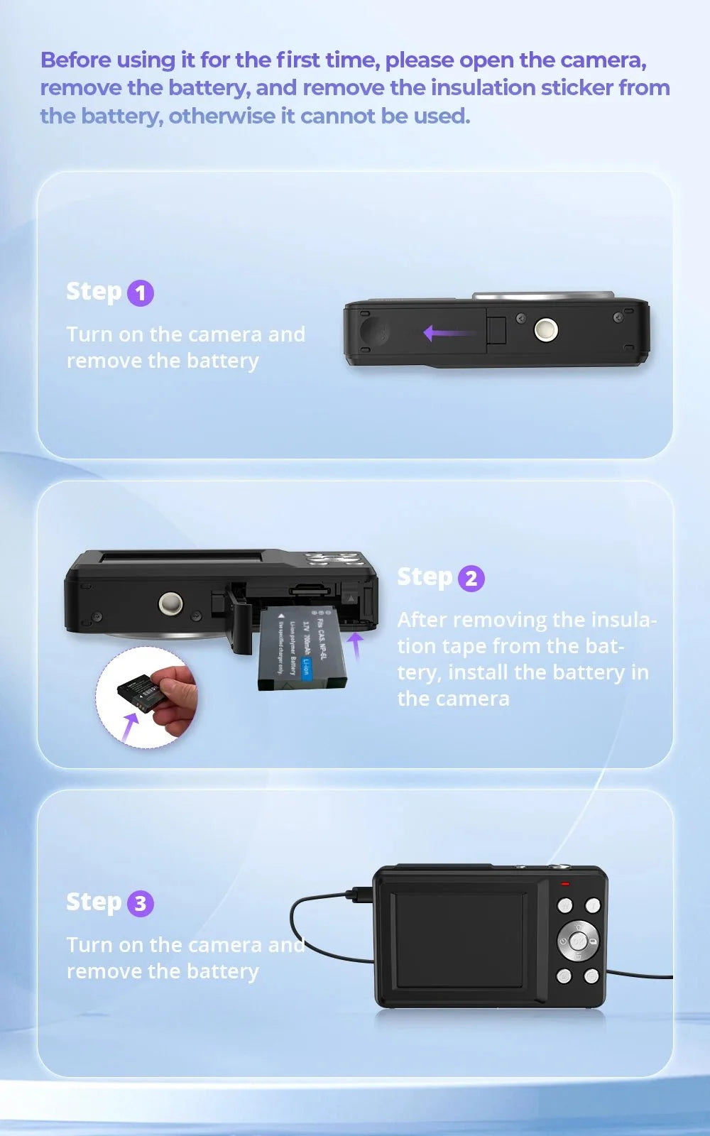2024 Digital Camera 2.4 Inch 1080P Rechargeable For Kids Beginner Gift - stepyours.com