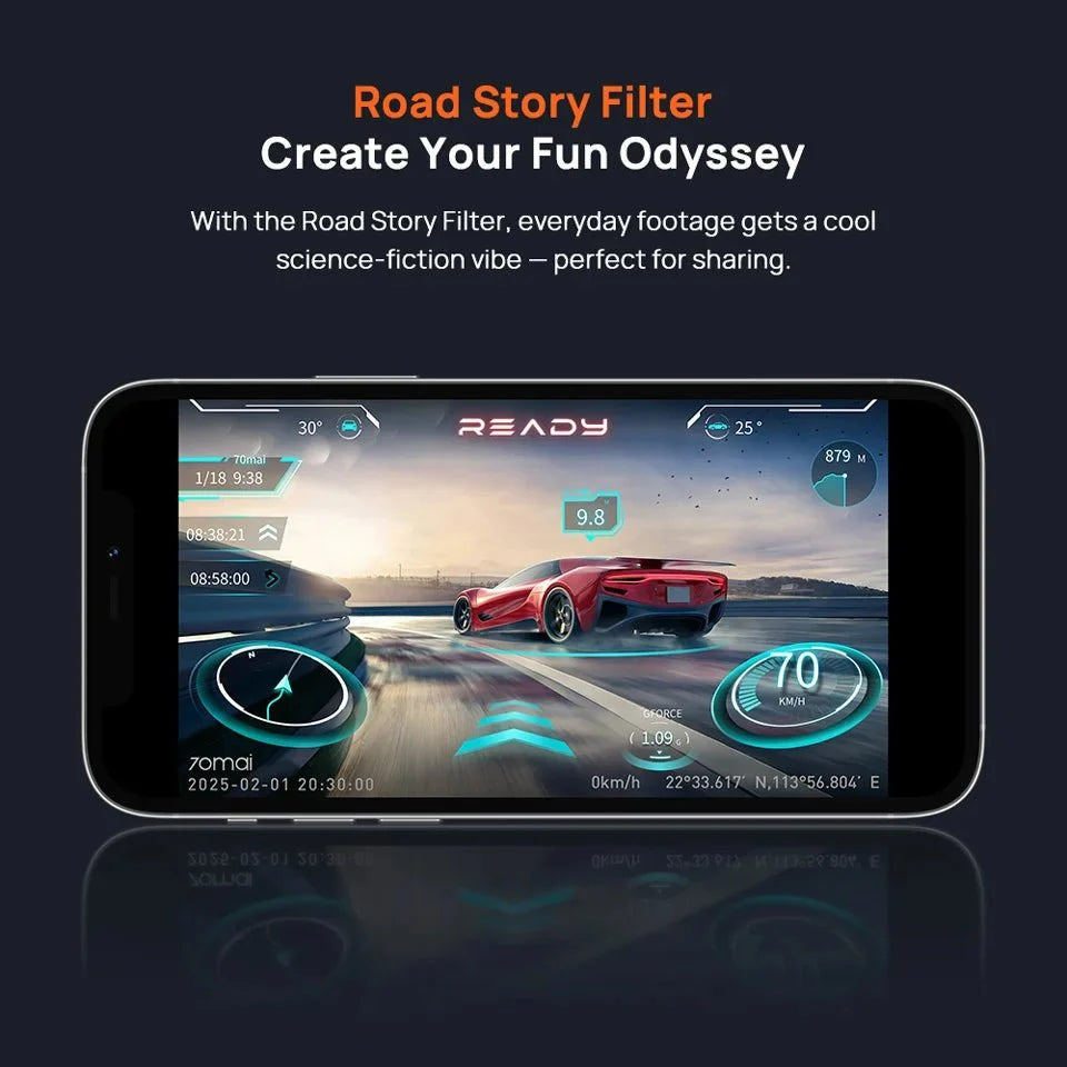 70mai 4K Dash Cam A800SE GPS ADAS Voice Control Ultra HD WiFi 6 - stepyours.com