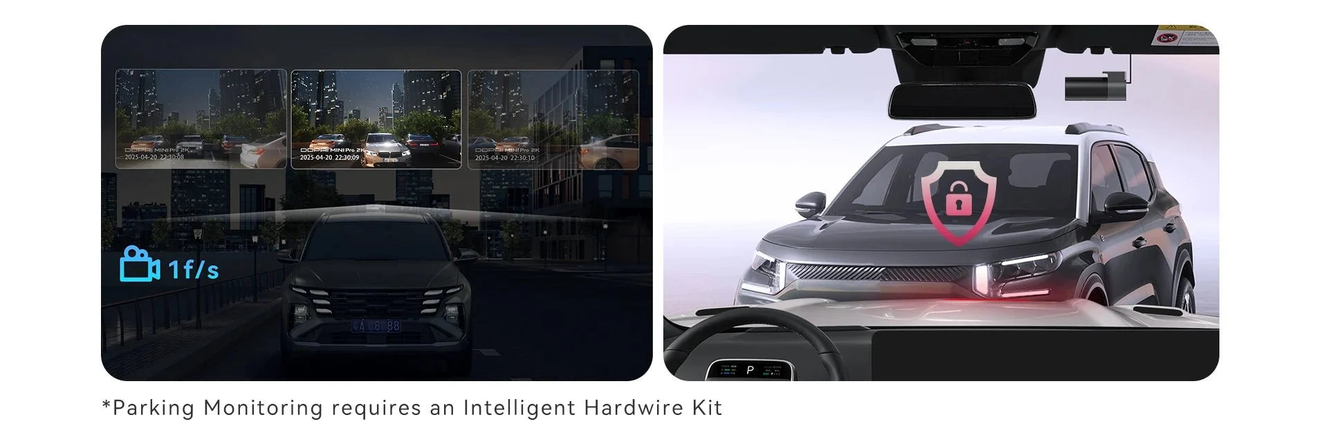 DDPAI Mini Pro 2K Dash Cam With WiFi Night Vision Voice Control Parking Monitor - stepyours.com