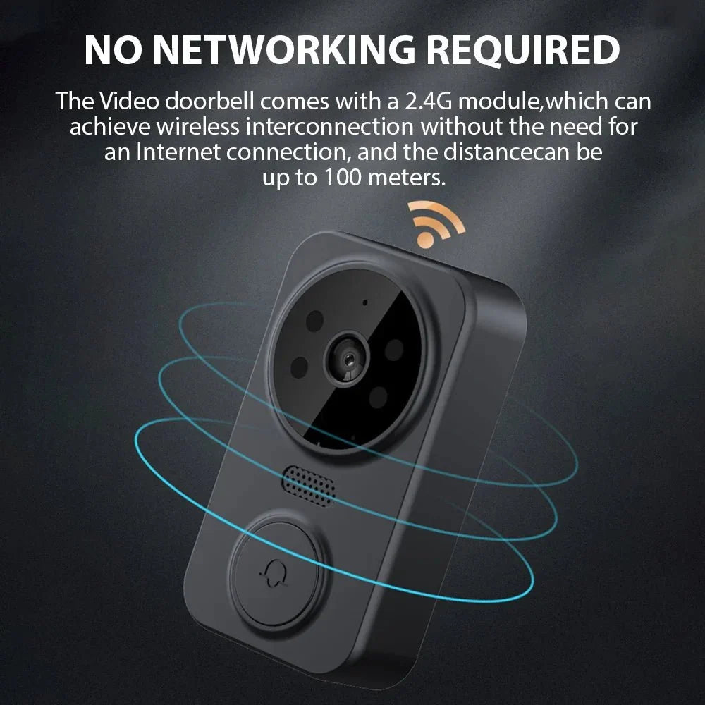 4.3 Inch IPS Wireless Video Doorbell Two Way Intercom - stepyours.com