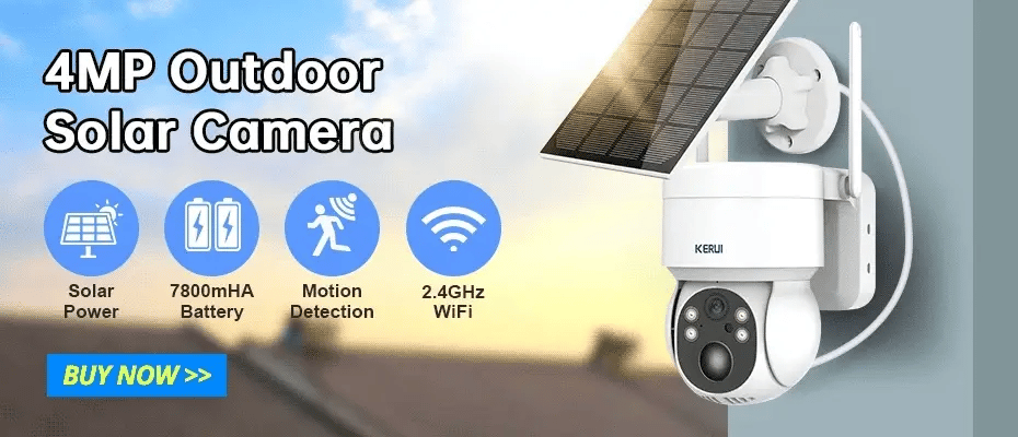 Kerui 5MP 8MP 4K Mini WiFi IP Camera - Tuya Auto Tracking Indoor Security Hooks - stepyours.com