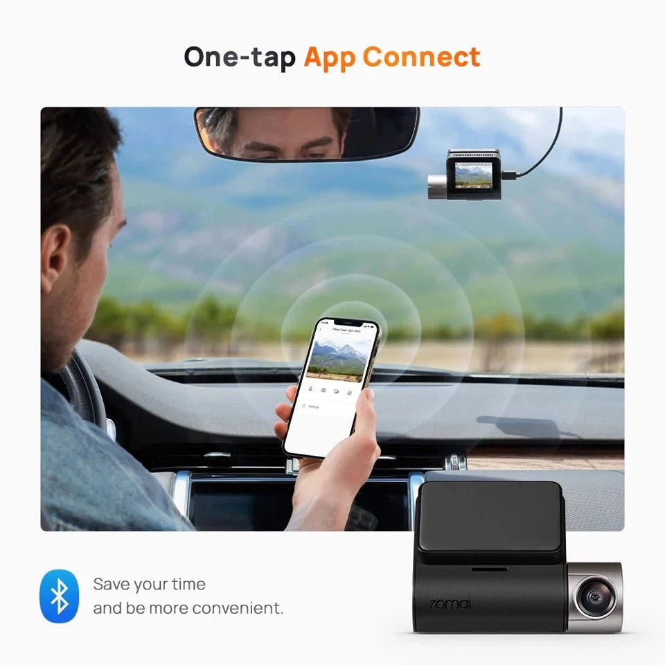 70Mai A510 Dash Cam 1944P HDR GPS ADAS 4G Front And Rear Car DVR - stepyours.com