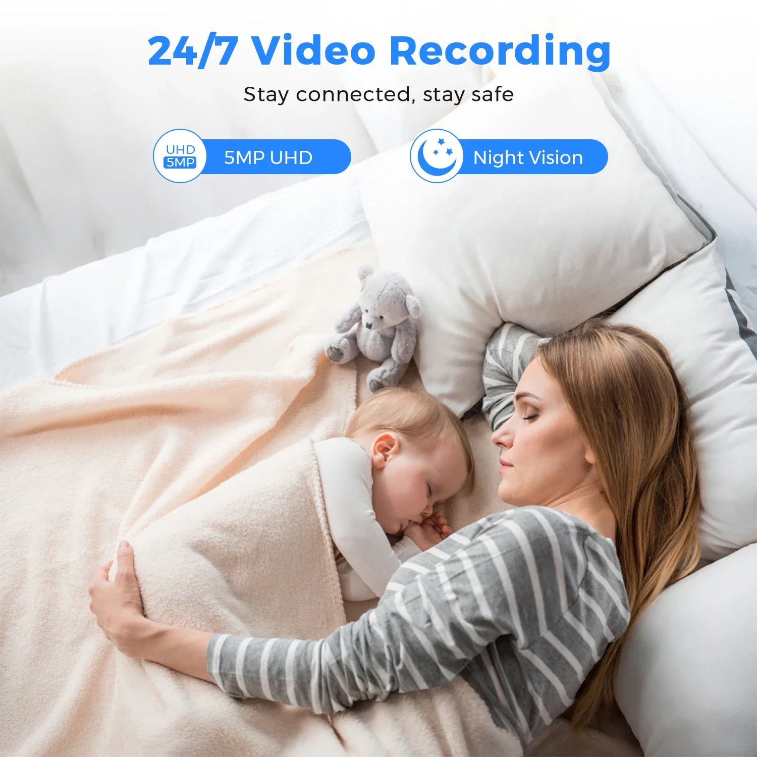 BESDER 5MP Indoor Cube Camera - AI Human Detection And Two - Way Audio - stepyours.com