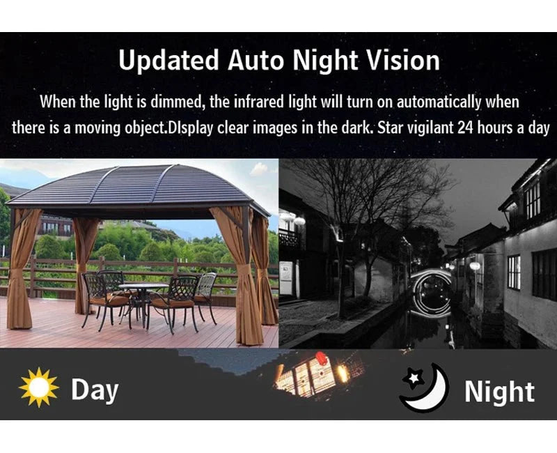 Camhipro Outdoor WiFi IP Camera 5MP 1080P With Instant Motion Alerts - stepyours.com