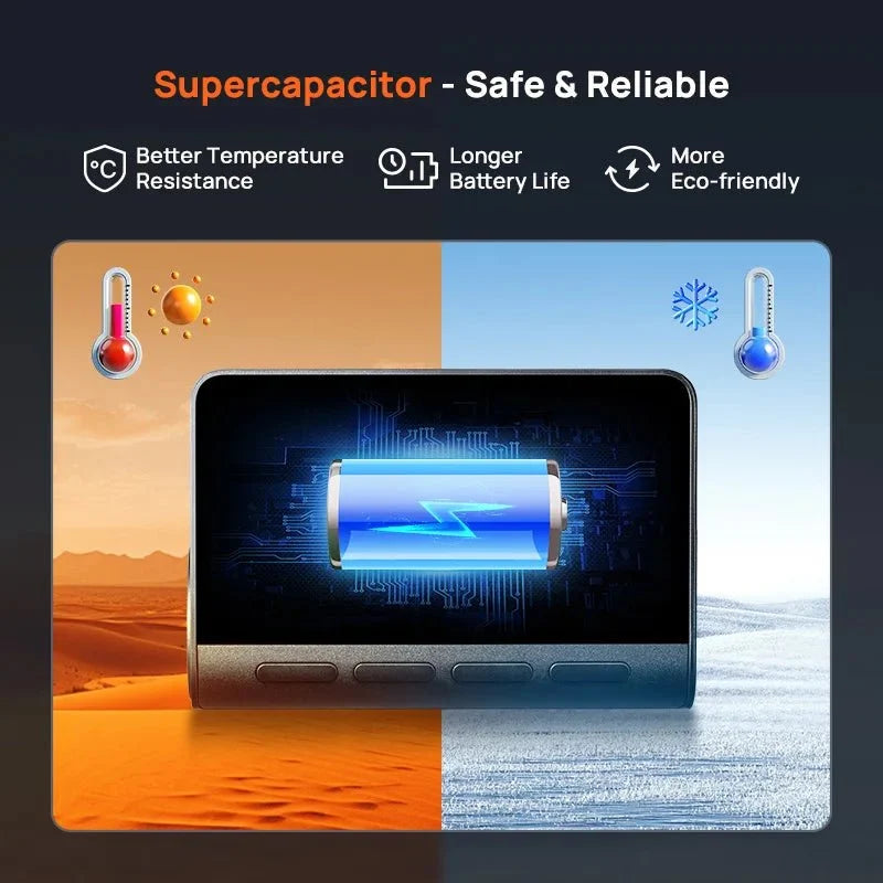 70mai 4K Dash Cam A800SE GPS ADAS Voice Control Ultra HD WiFi 6 - stepyours.com