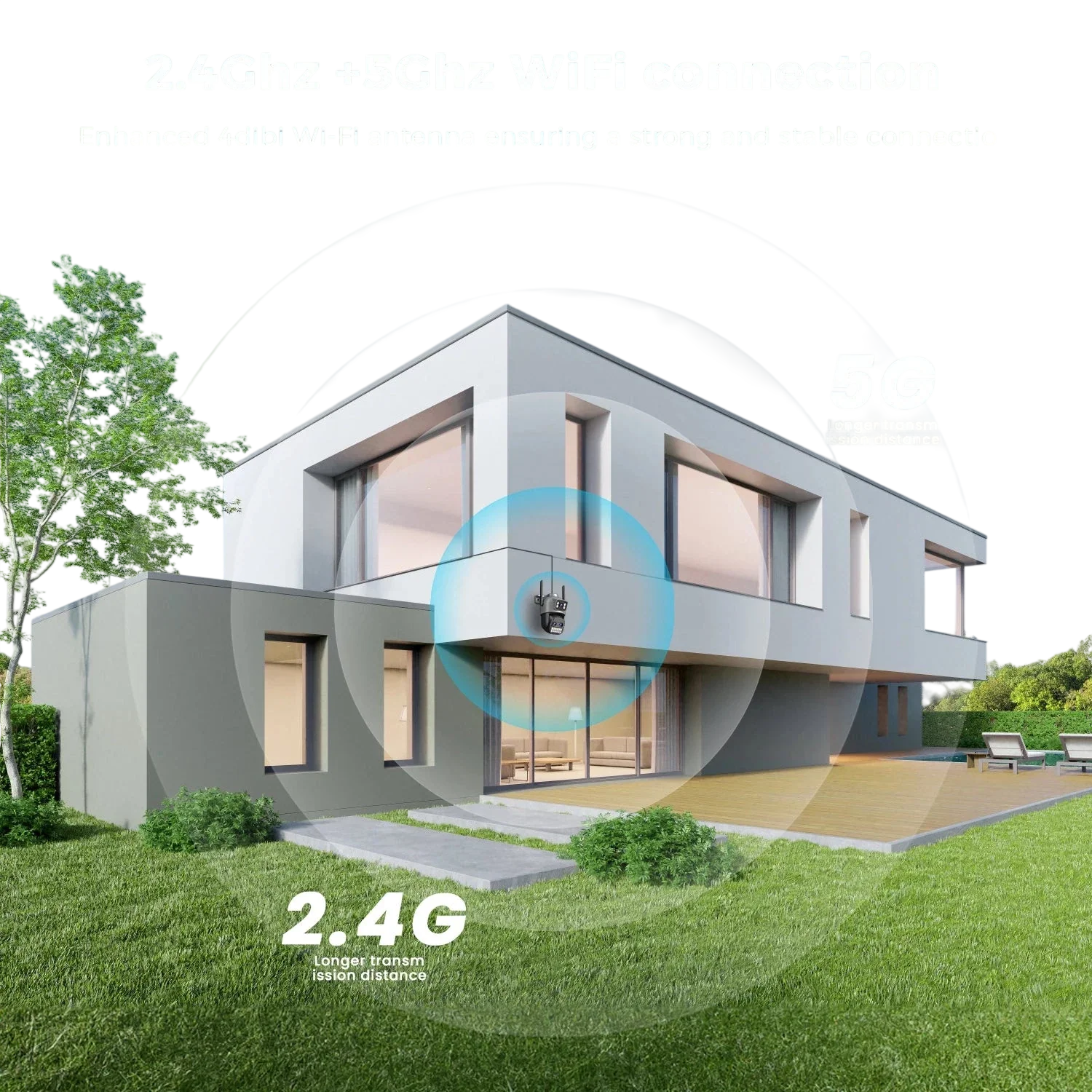 BESDER 15MP WiFi Outdoor Camera Dual Screen 10X Zoom PTZ Security IP Cam - stepyours.com