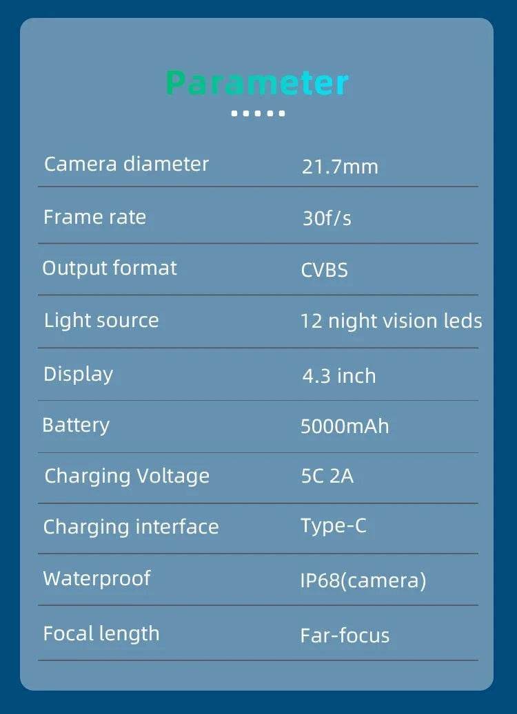 Dodosee 220 Degree Underwater Fishing Camera 1080P Night Vision LCD Fish Finder - stepyours.com