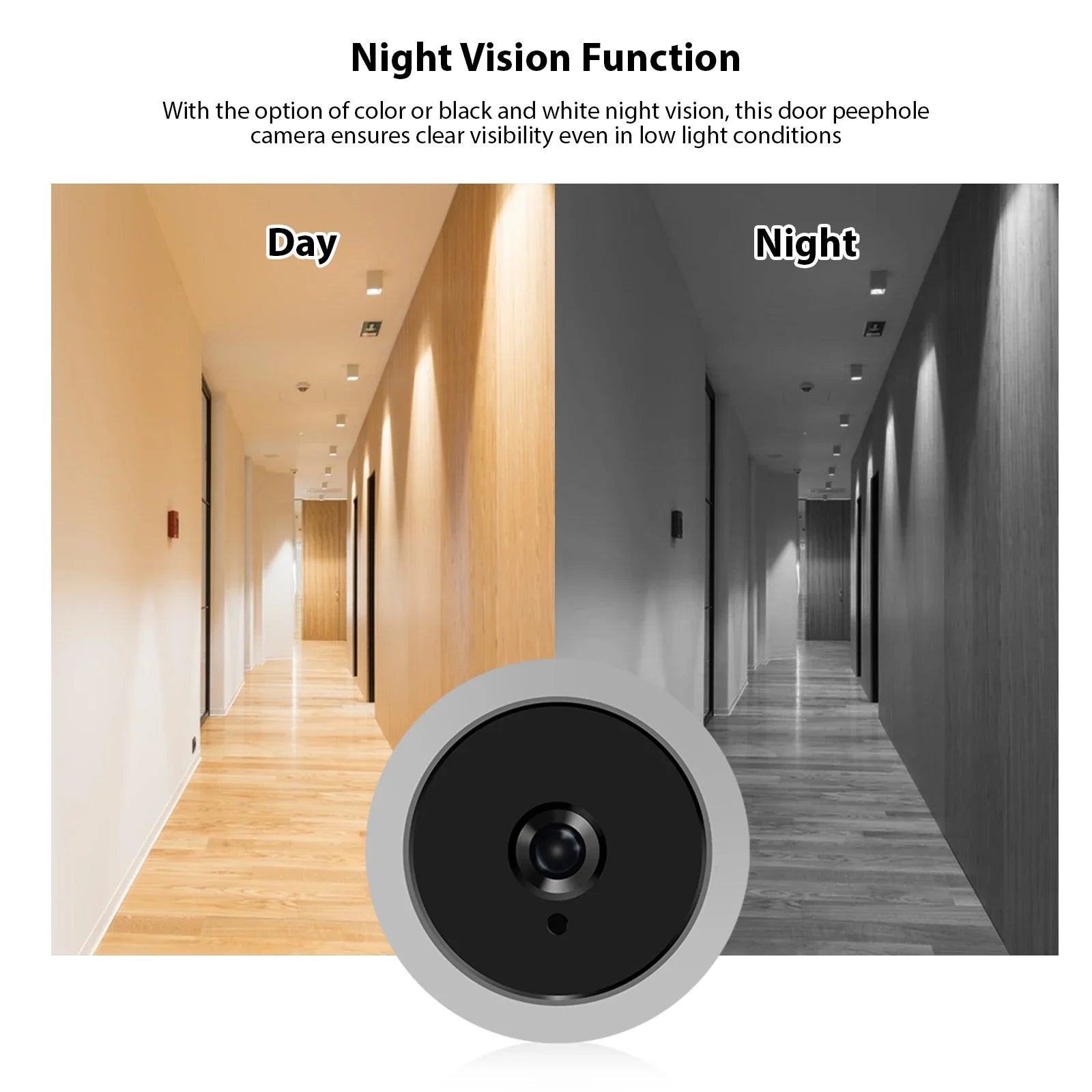 3.97 Inch LCD Peephole Camera Apartment Door 1080P - stepyours.com