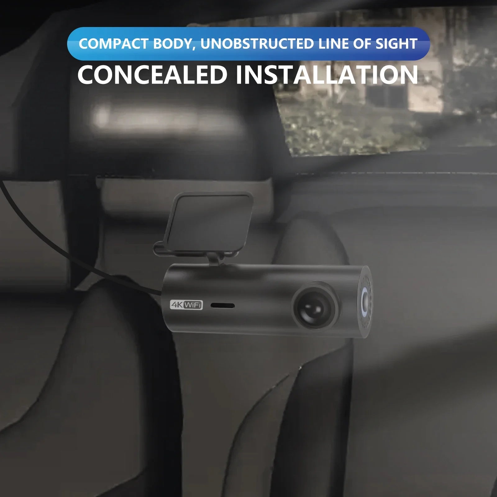 4K Car Dash Cam DVR With WiFi Front Camera 3840x2160 Night Vision Parking - stepyours.com