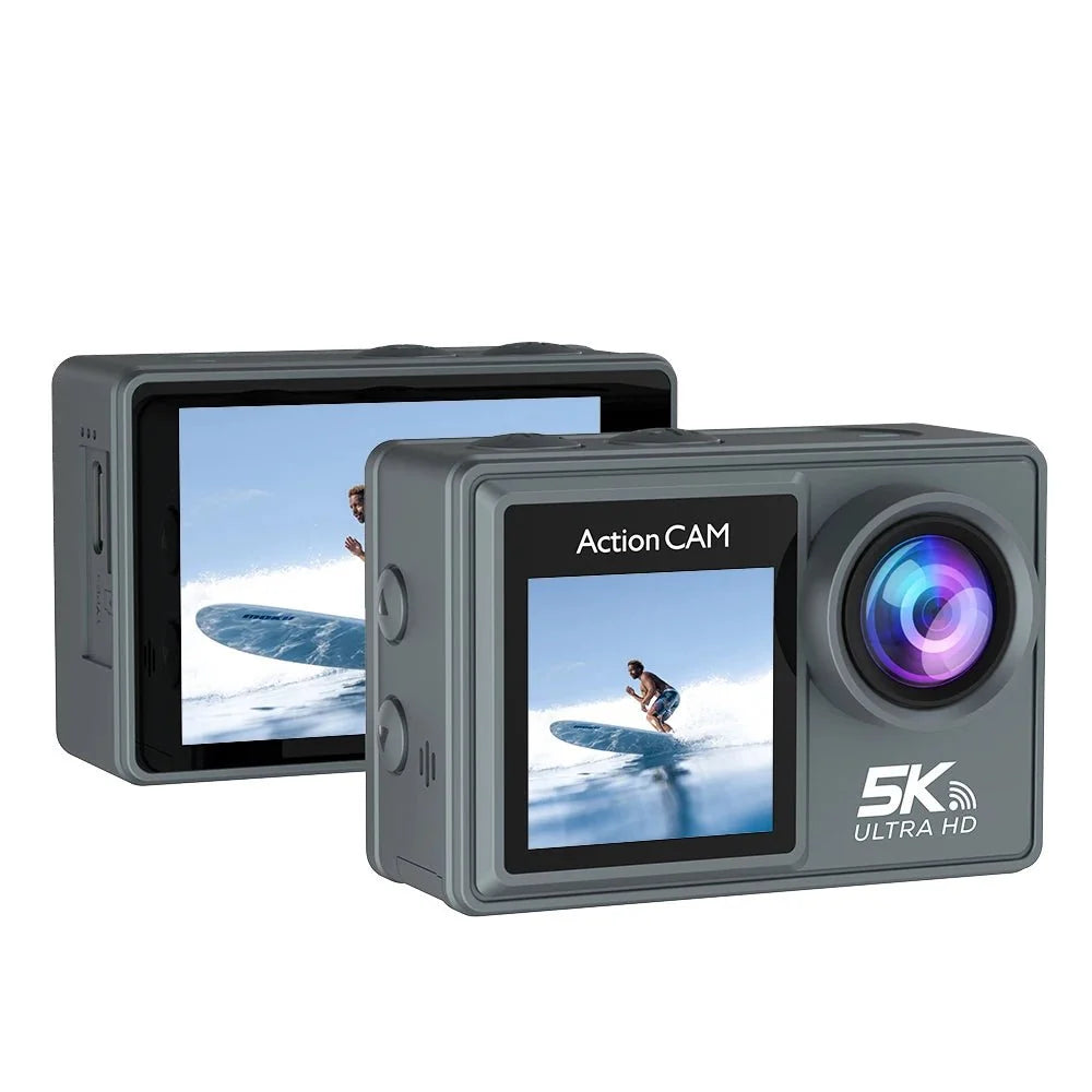 HUAFANT M4R Action Camera 5K 4K60FPS Waterproof 30m IPS Touch LCD 5X Zoom - stepyours.com