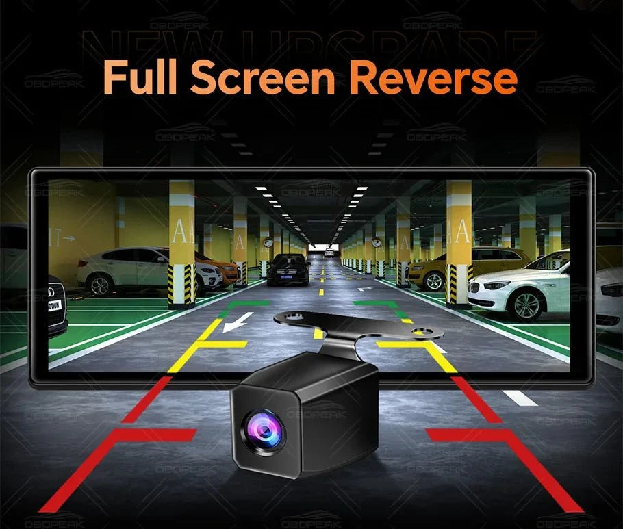 OBDPEAK K8 Pro Dash Cam Front 5K Rear 1080P CarPlay Android Auto 11.3 AI Screen - stepyours.com