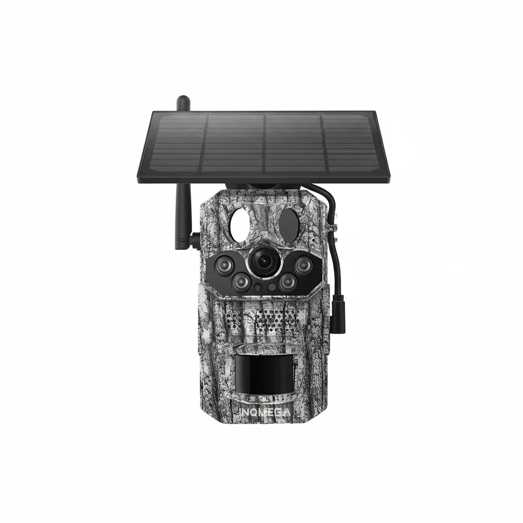 INQMEGA4G Solar Trail Camera 2K Night Vision 5MP PIR Motion Activated - stepyours.com