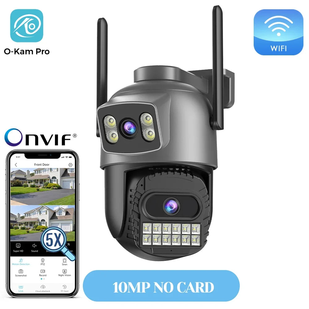 20MP Outdoors WiFi PTZ Security Camera - AI Human Detection and 10X Zoom Hooks by stepyours.com