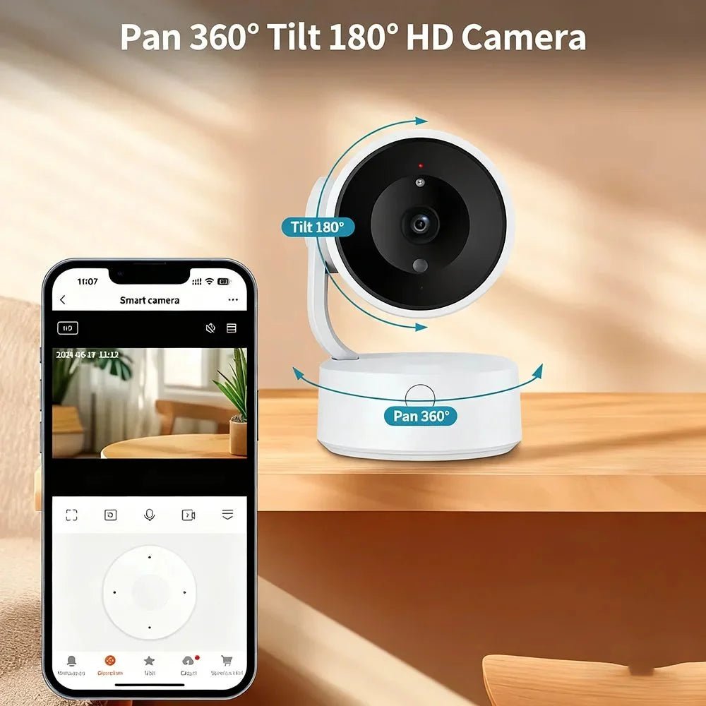 Clear 5MP Indoor Camera for Family Home Monitoring - Enovarah