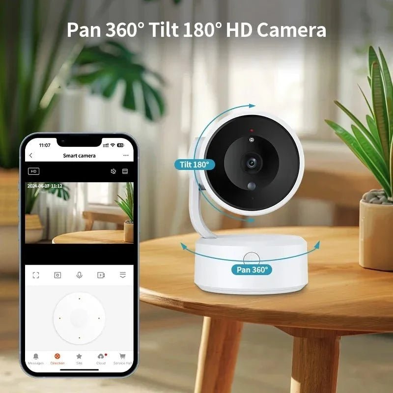 Clear 5MP Indoor Camera for Family Home Monitoring - Enovarah