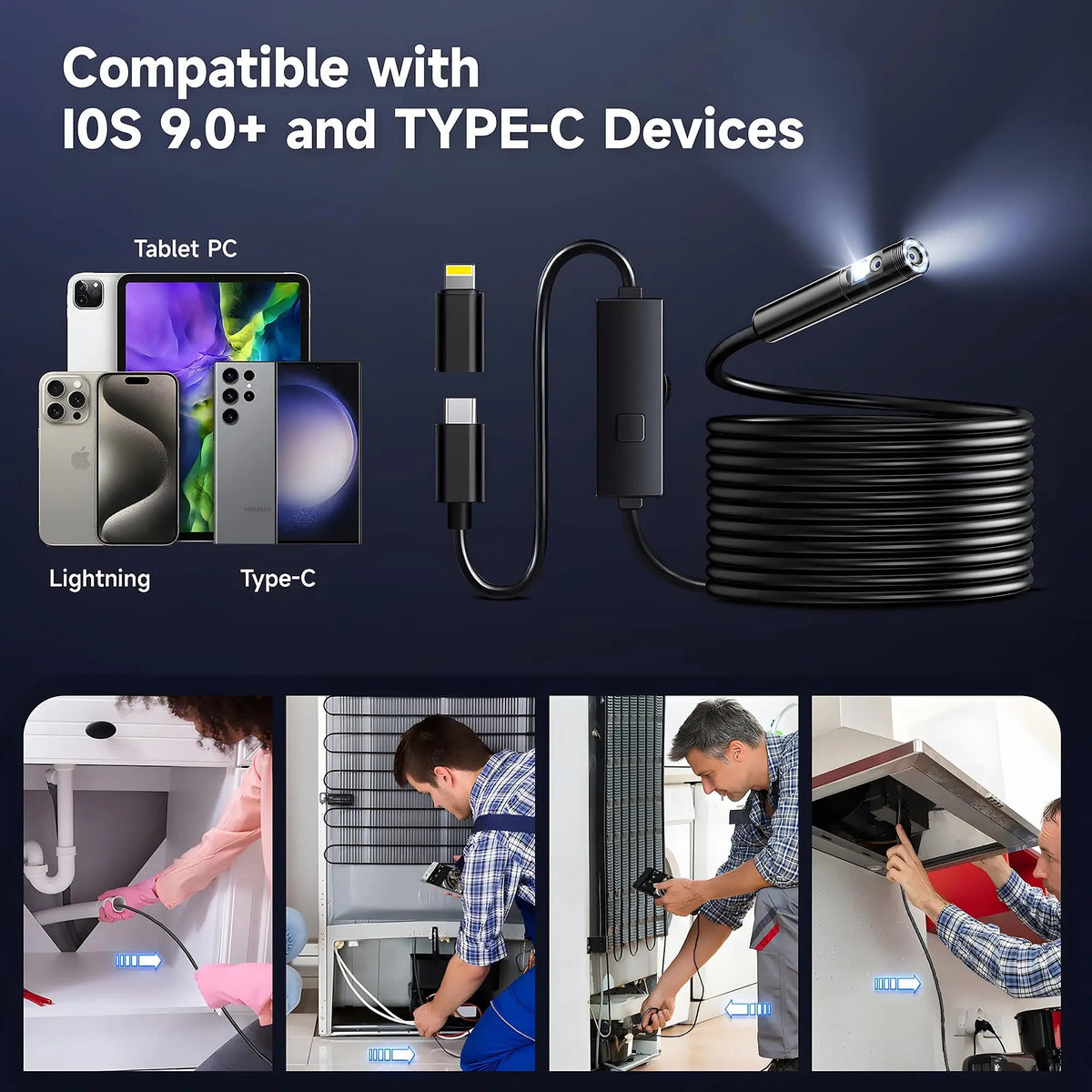 Clear Vision Endoscope for DIY Pros - Enovarah