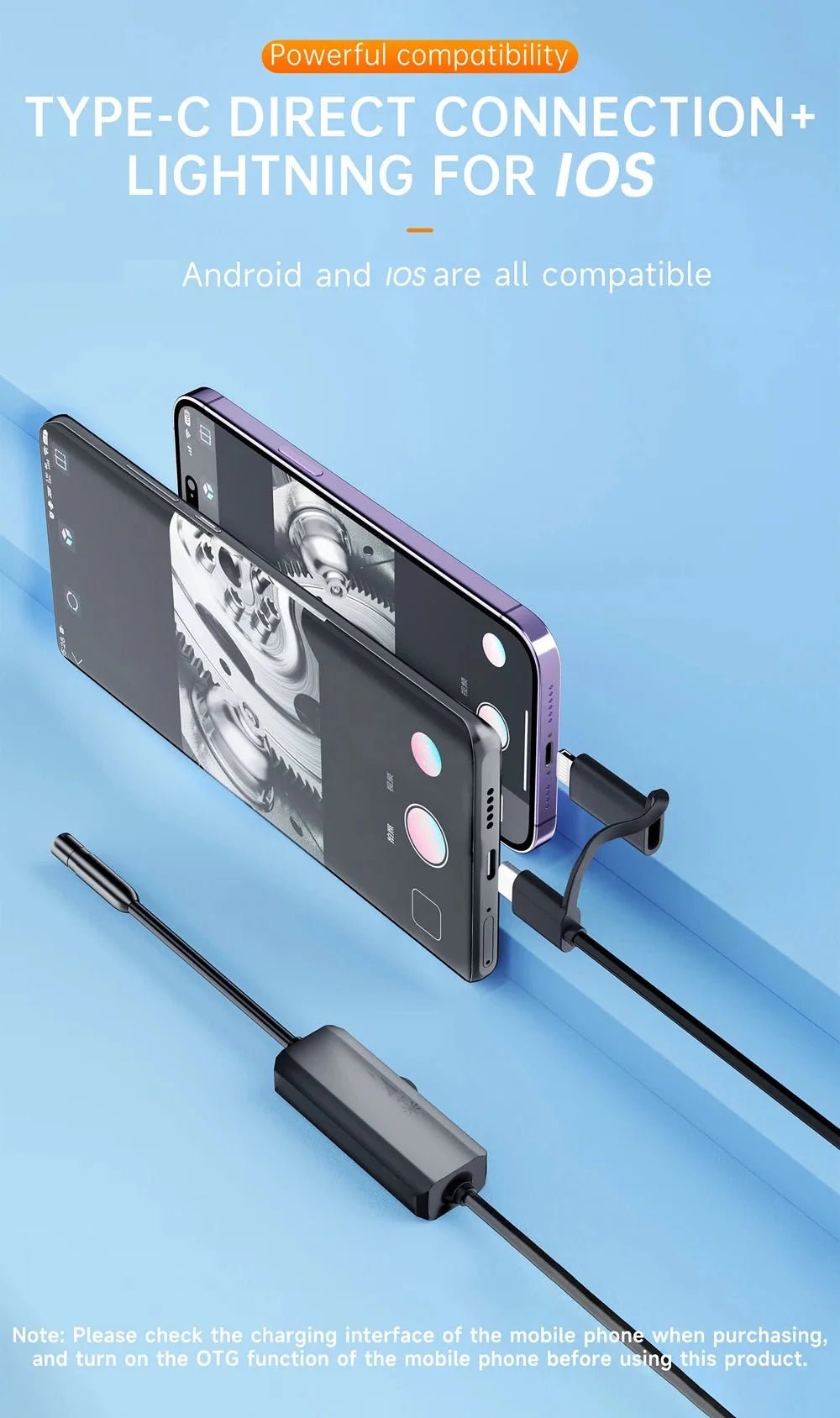Phone-Ready Endoscope for Plumbing DIY - Enovarah