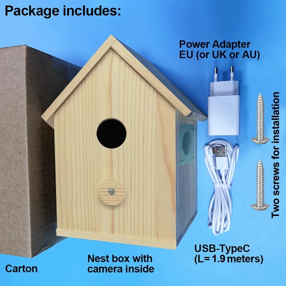 Real-Time Bird Watching Nest Box Camera - Enovarah