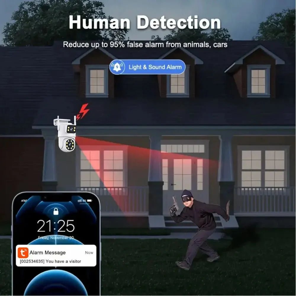 Smart 4K Outdoor PTZ Camera for Home Security Plus - Enovarah