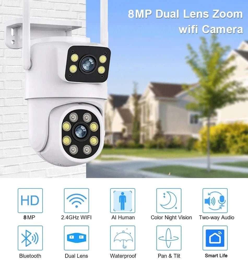 Smart 4K Outdoor PTZ Camera for Home Security Plus - Enovarah