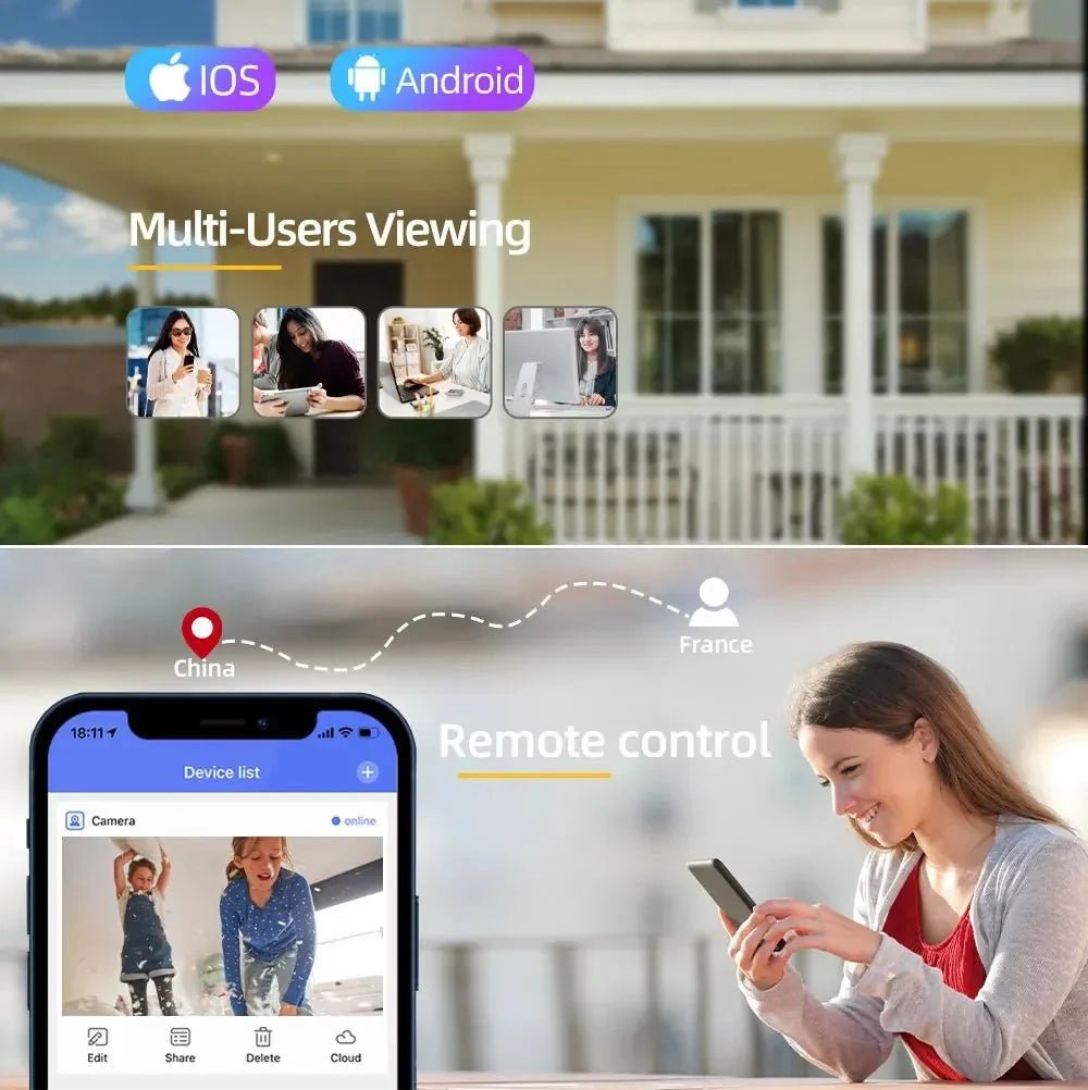 Smart 4K Outdoor PTZ Camera for Home Security Plus - Enovarah