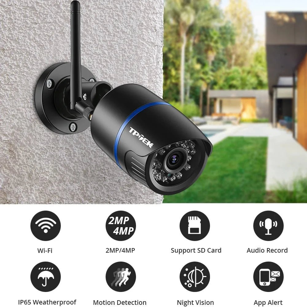 Smart 4MP Outdoor Camera With WiFi IP65 Weatherproof - Enovarah