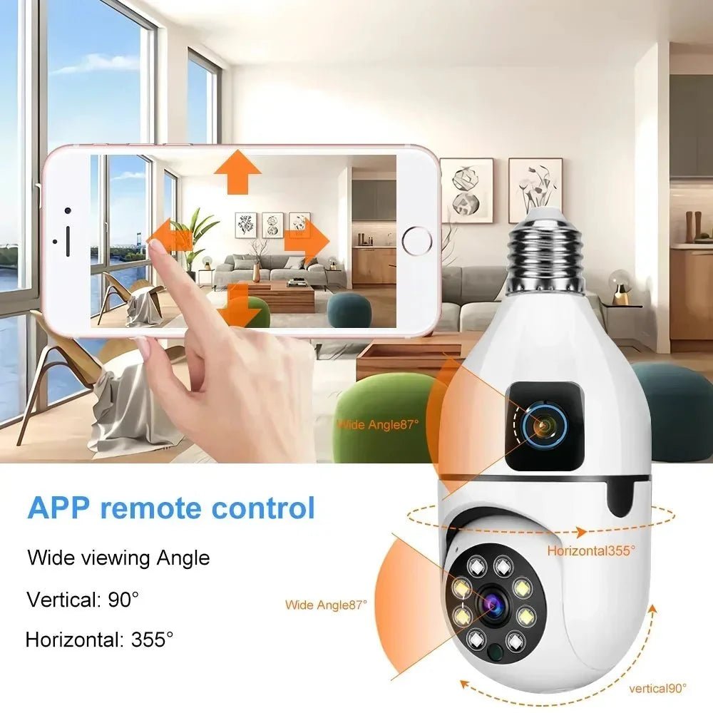 Smart Bulb Camera for Home Monitoring - Enovarah