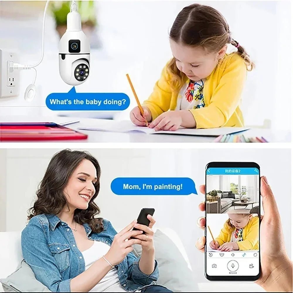 Smart Bulb Camera for Home Monitoring - Enovarah