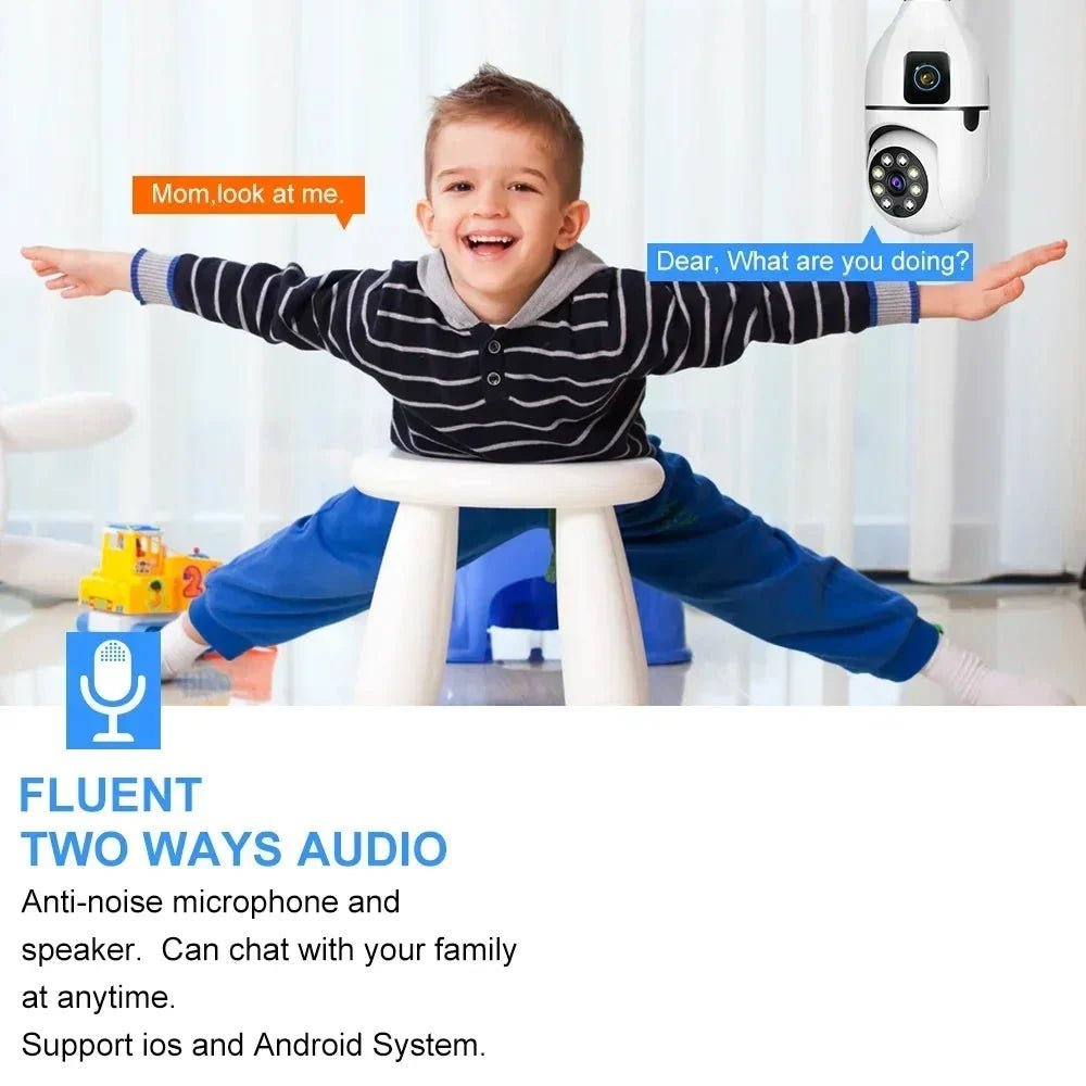 Smart Bulb Camera for Home Monitoring - Enovarah