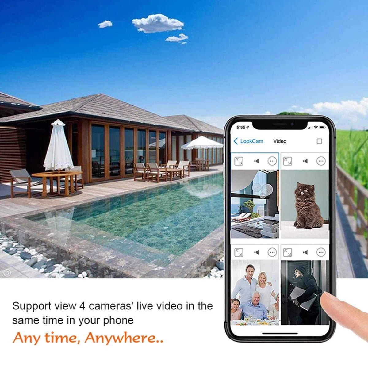Smart Home Camera for DIY Monitoring - Enovarah