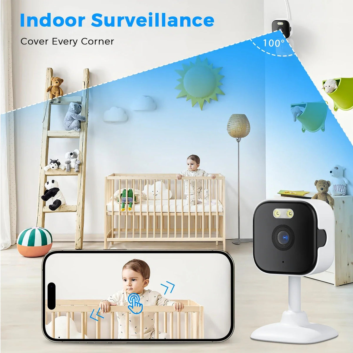 Smart Indoor Camera for Home Monitoring and Safety - Enovarah