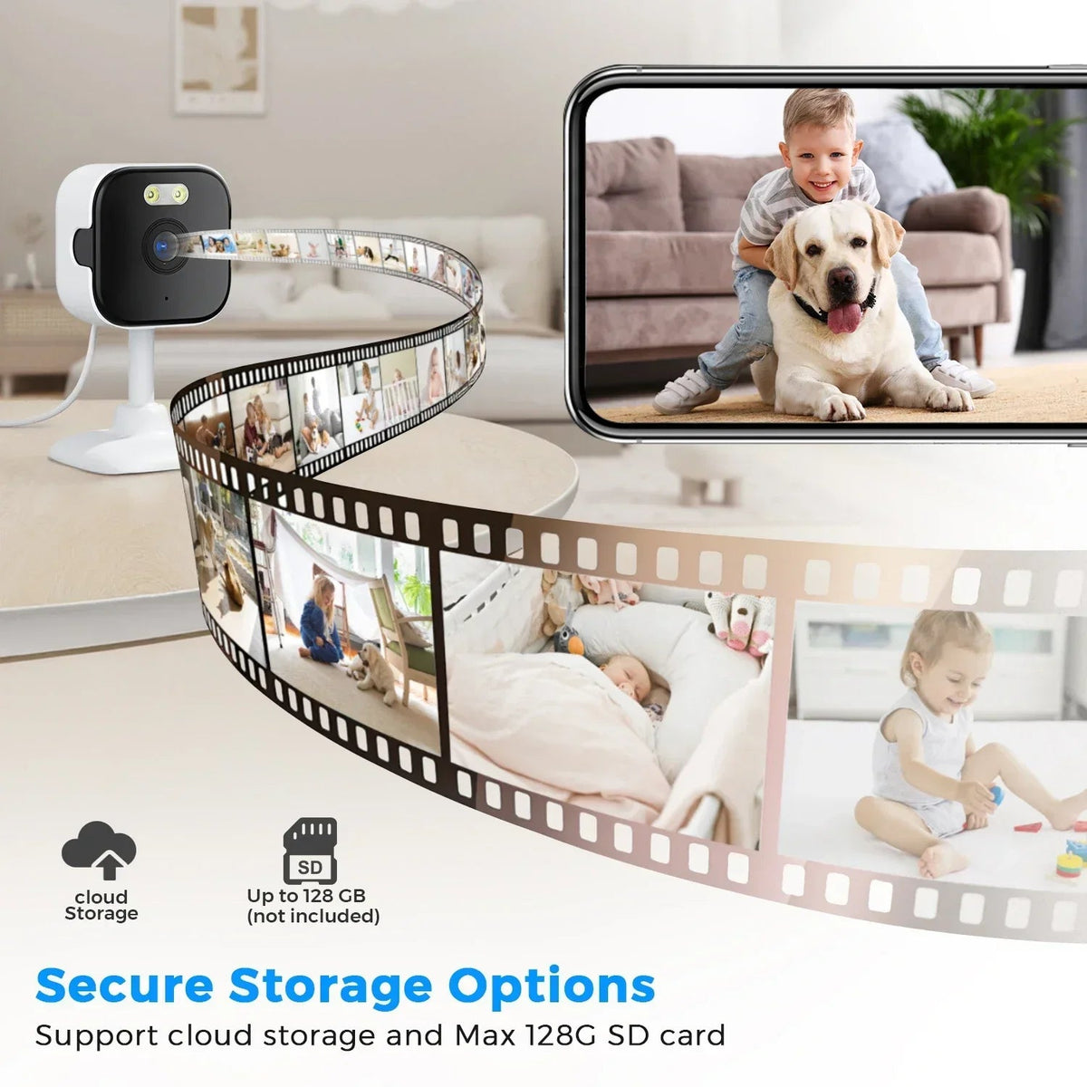 Smart Indoor Camera for Home Security - Enovarah