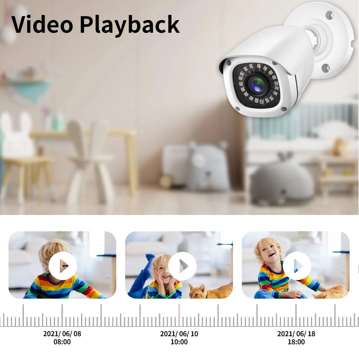 Smart Outdoor Camera 5MP Weatherproof Home Security - Enovarah