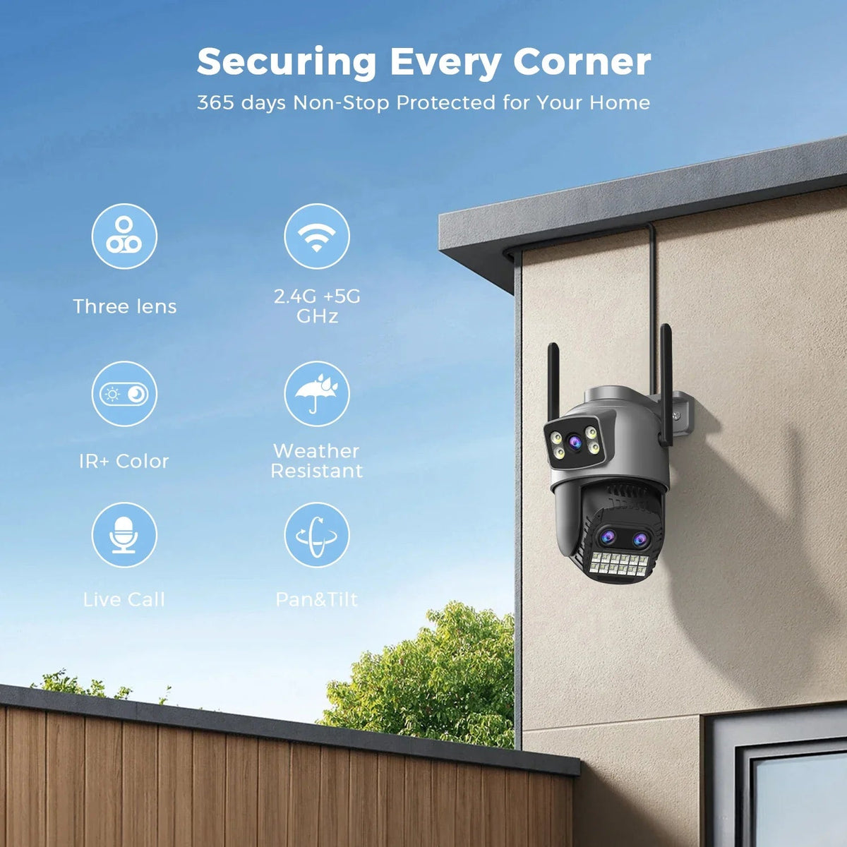 Smart Outdoor Camera for Safer Home - Enovarah