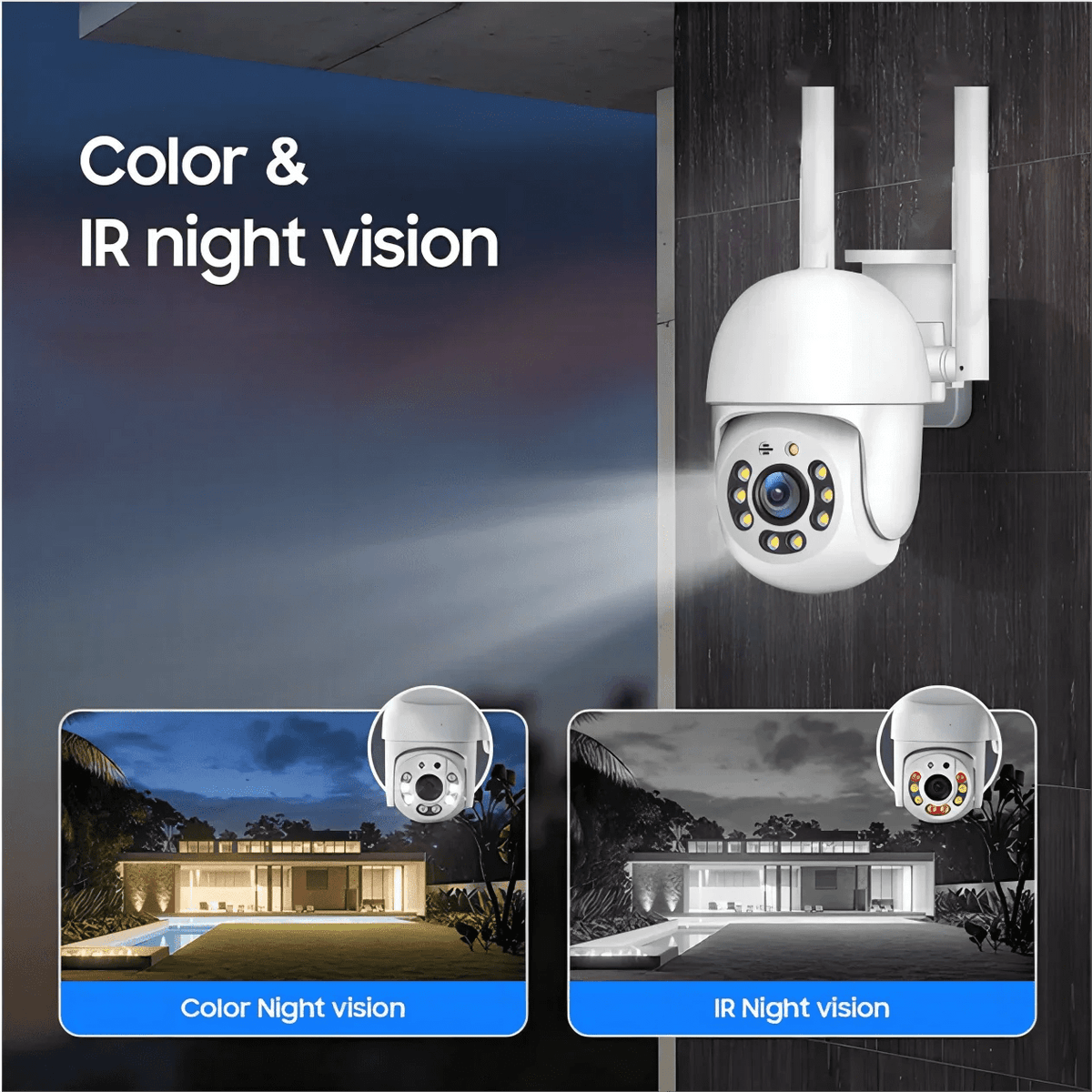 Smart Outdoor Surveillance Camera for Complete Home Protection - Enovarah